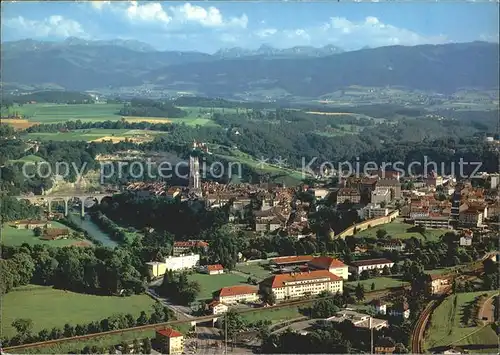 Fribourg FR mit Poya Kaserne Kat. Fribourg FR