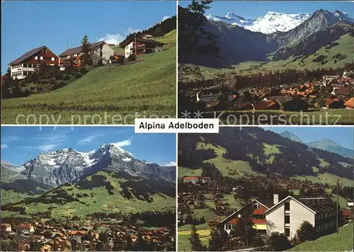 Adelboden Alpina Christl Hospiz und Familienhotel Ortsblick Kat. Adelboden