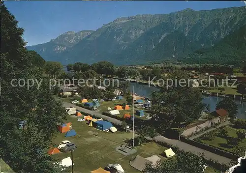 Interlaken BE TCS Camping Tiefenau mit Faulhornkette Kat. Interlaken