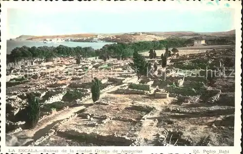 La Escala Costa Brava Ruinas de la ciudad Griega de Ampurias Kat. Spanien