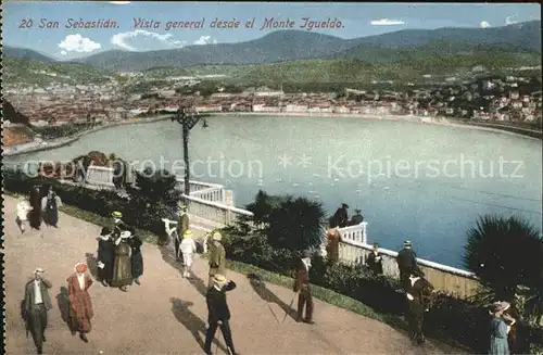 San Sebastian Guipuzcoa Vista general desda el Monte Igueldo / Donostia-San Sebastian /Guipuzcoa