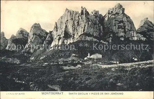 Montserrat Kloster Santa Cecilia picos de San Jeronimo Kat. Spanien