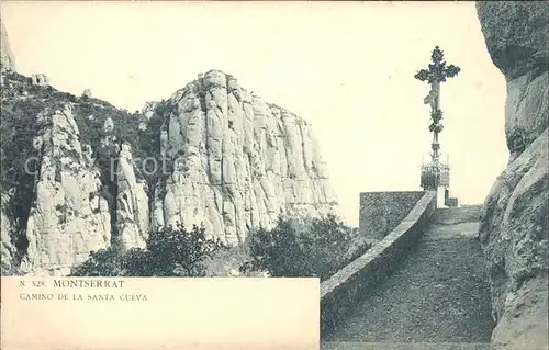 Montserrat Kloster camino de la Santa Cueva Kat. Spanien