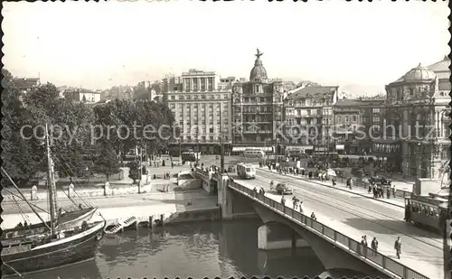Bilbao Spanien Puente de la Victoria y Teatro Kat. Bilbao