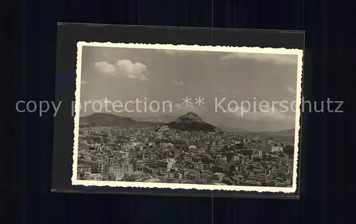 Athen Griechenland Blick von Akropolis auf Lykabettos Kat. 