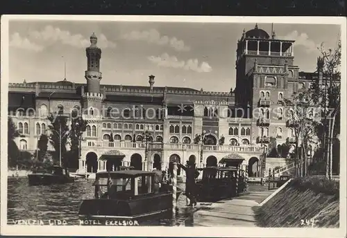 Venezia Venedig Lido Hotel exelsior Boote Kat. 