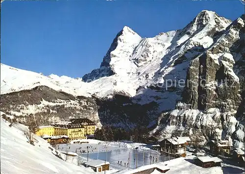 Muerren BE mit Eiger und Moench Kat. Muerren