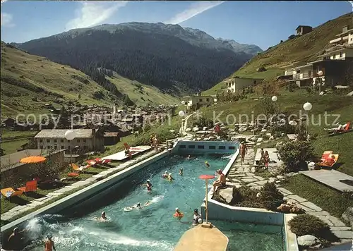 Bad Vals GR Thermal Schwimmbad Panorama Kat. Vals