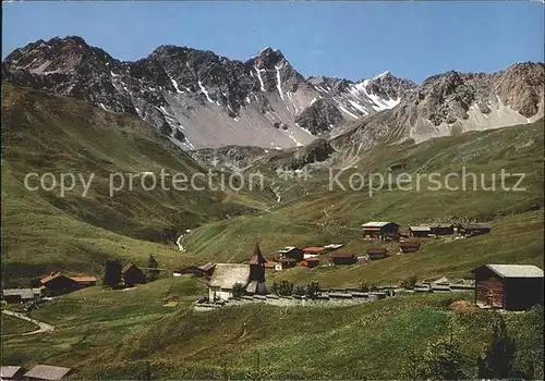 Arosa GR Panorama Bergkirchli Kat. Arosa