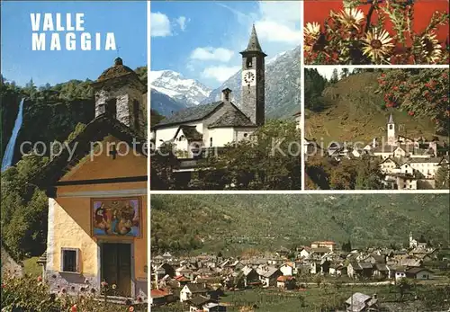Valle Maggia Kapelle Kirche Edelweiss Ortsansicht / Maggiatal /Bz. Vallemaggia