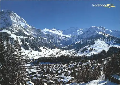 Adelboden mit Lohner Tierhoernli Steghorn Wildstrubel Fitzer Kat. Adelboden