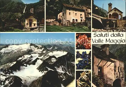 Valle Maggia Dorfmotive Alpenpanorama Alpenflora / Maggiatal /Bz. Vallemaggia