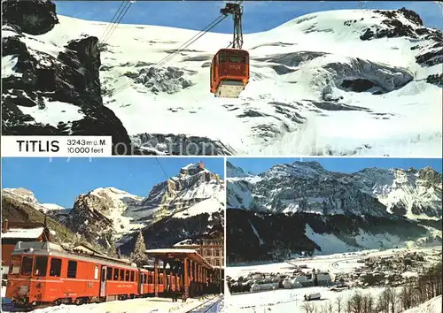 Titlis Engelberg Luftseilbahn Bergbahn Totalansicht / Engelberg /Bz. Obwalden
