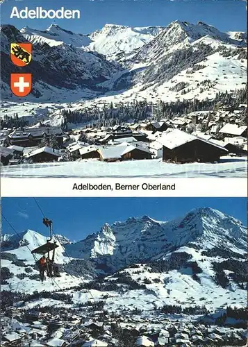 Adelboden Berner Oberland Sessellift Kat. Adelboden