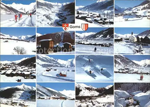 Goms VS Skigebiet Blitzingen Selkingen Biel Ritzingen Gluringen Reckingen Muenster Furka Oberalpbahn Geschinen  Kat. Muenster Geschinen