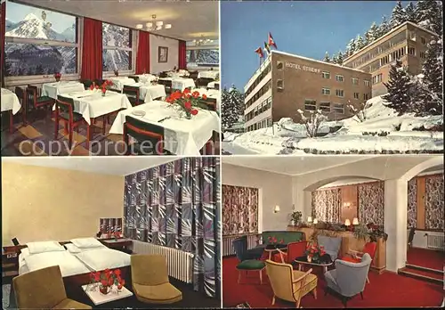 Arosa GR Hotel Streiff Gastraeume Zimmer Kat. Arosa