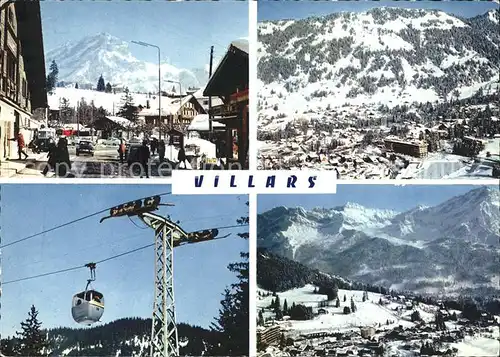 Villars Chesieres Dorfpartie Panorama Gondelbahn / Villars /Rg. Les Mosses