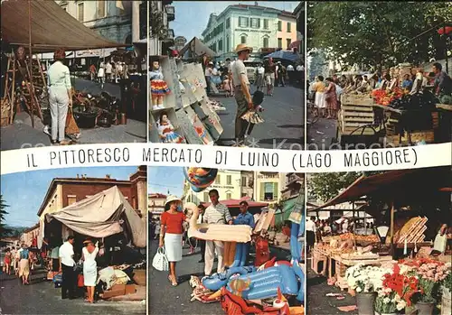 Luino Il pittoresco mercato Kat. Lago Maggiore