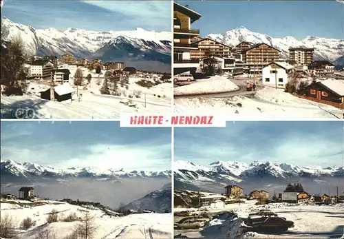 Nendaz Orts und Teilansichten Panorama / Haute-Nendaz /Bz. Conthey