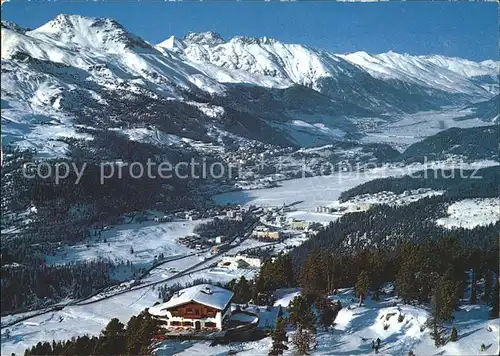 St Moritz GR Bergrestaurant Hahnensee Panorama Kat. St Moritz