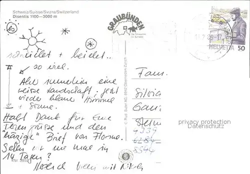 Disentis GR Muster Kat. Disentis