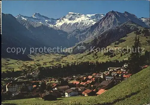 Adelboden mit Tierhoernli Steghorn Wildstrubel Fitzer Kat. Adelboden