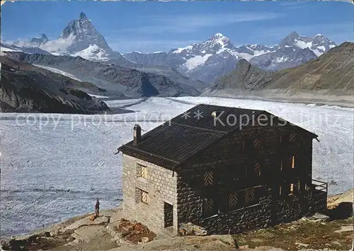 Monte Rosa Huette Matterhorn Dt. Blanche Zermatt Kat. Zermatt