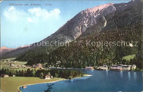 Scholastika Achenkirch Tirol Ortsansicht Kat. Achenkirch am Achensee