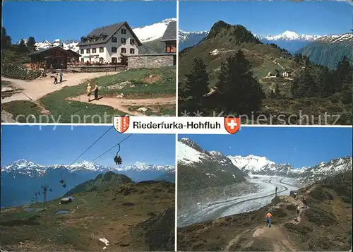 Riederfurka Hohfluh Hohfluhlift Matterhorn Weisshorn Gr Aletschgletscher