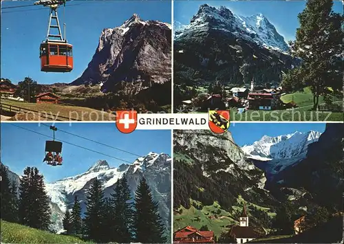 Grindelwald Seilbahn Eiger Firstbahn Schreckhorn Fieschenhoerner Kat. Grindelwald