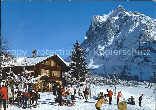 Grindelwald Restaurant Bodmi Wetterhorn Skigebiet Kat. Grindelwald