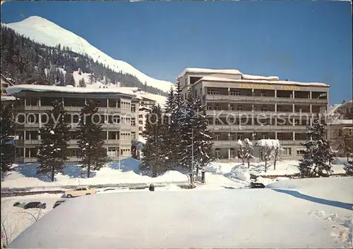 Davos Platz GR Sanatorium Sanitas mit Haus Georg / Davos /Bz. Praettigau-Davos