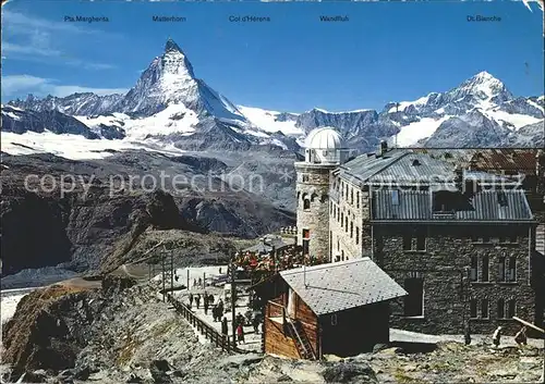 Zermatt VS Kulmhotel Gornrgrat Matterhorn Dt Blanche Kat. Zermatt