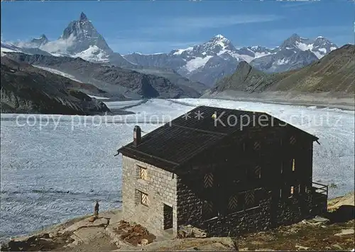 Zermatt VS Monte Rosa Huette Matterhorn Dt Blanche Obergabelhorn Kat. Zermatt