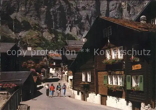 Leukerbad Dorfmotiv Zur Gasse Kat. Loeche les Bains