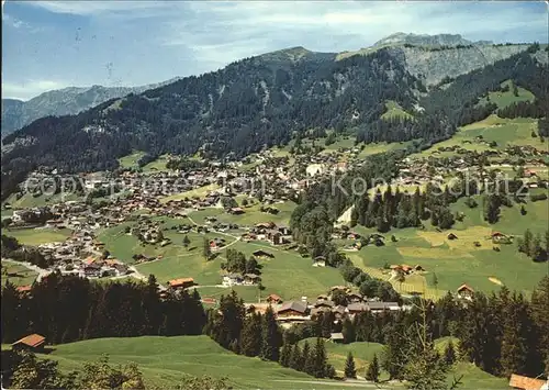Adelboden Oey Dorf Schlegeli Panorama Kat. Adelboden