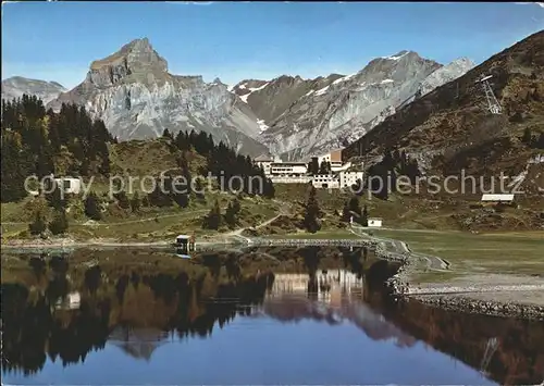 Engelberg OW Hotel Truebsee mit Hahnen Kat. Engelberg