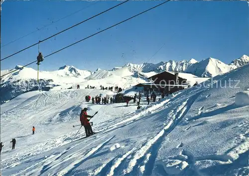 Adelboden Restaurant Schwandfeldspitz Skilift Tschenten Kat. Adelboden