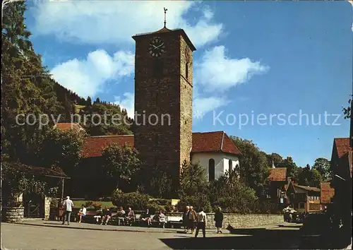 Adelboden Dorfstrasse Kirche Kat. Adelboden