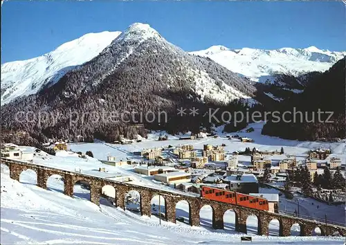 Davos Dorf GR Parsennbahn Seehorn Pischagebiet / Davos /Bz. Praettigau-Davos