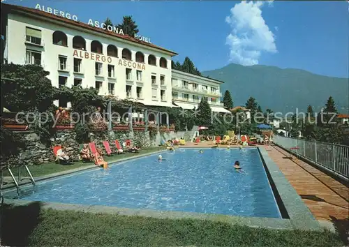Ascona TI Hotel Ascona Schwimmbad Kat. Ascona