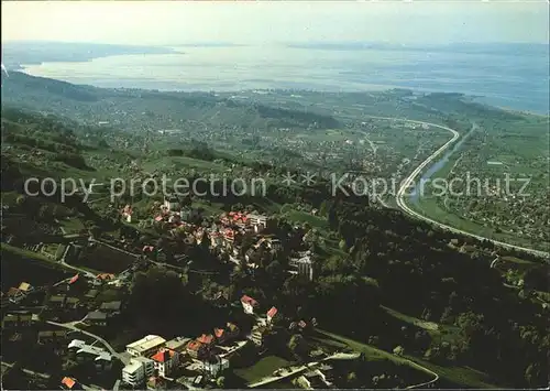 Walzenhausen AR Fliegeraufnahme Bodensee Altenrhein Kat. Walzenhausen