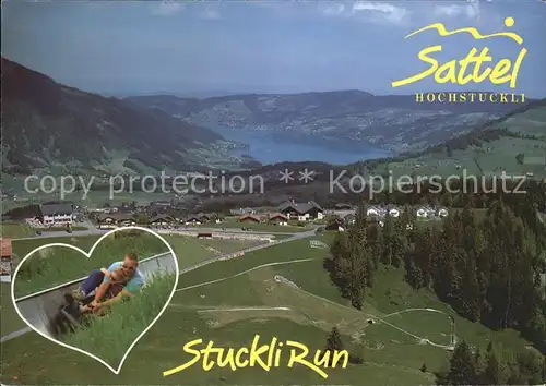 Sattel Hochstuckli SZ Stuckli-Run Rutschbahn / Sattel /Bz. Schwyz