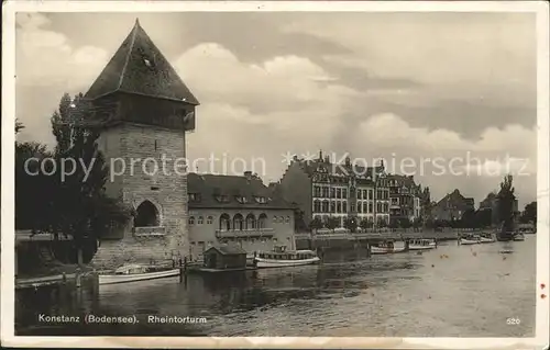 Konstanz Bodensee Rheintorturm Kat. Konstanz