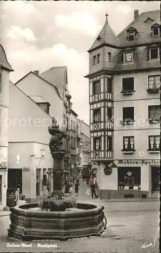 Cochem Mosel Marktplatz Brunnen Kat. Cochem