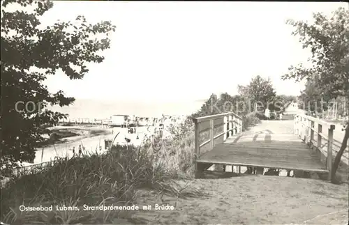 Lubmin Ostseebad Strandpromenade Holzbruecke / Lubmin /Ostvorpommern LKR