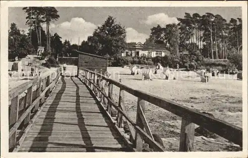 Lubmin Ostseebad Seebruecke Strandleben / Lubmin /Ostvorpommern LKR