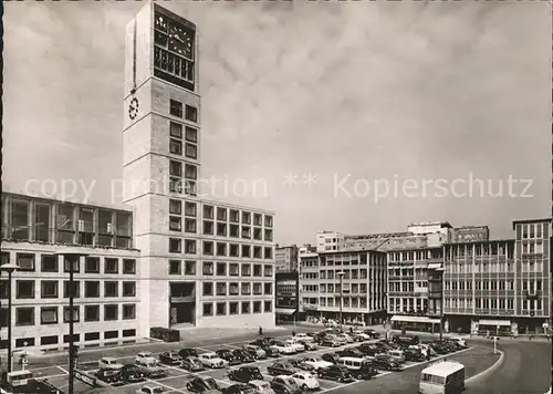 Stuttgart Neues Rathaus Autos Kat. Stuttgart