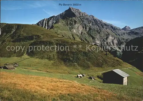 Davos Platz GR mit Piz Beverin  / Davos /Bz. Praettigau-Davos