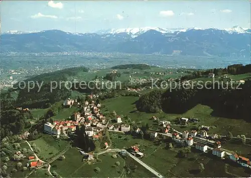 Walzenhausen AR mit Rheintal Fliegeraufnahme Kat. Walzenhausen